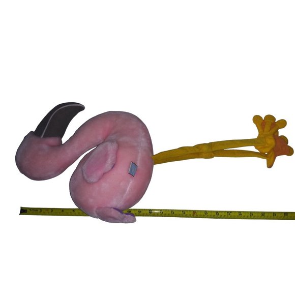 VTG Heartline Pink Flamingo Stuffed Plush Green Eyed Purple Wing Flamingo 1983 - Picture 11 of 12